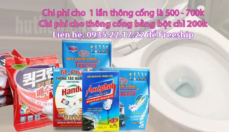 Bột thông cống tại Huê