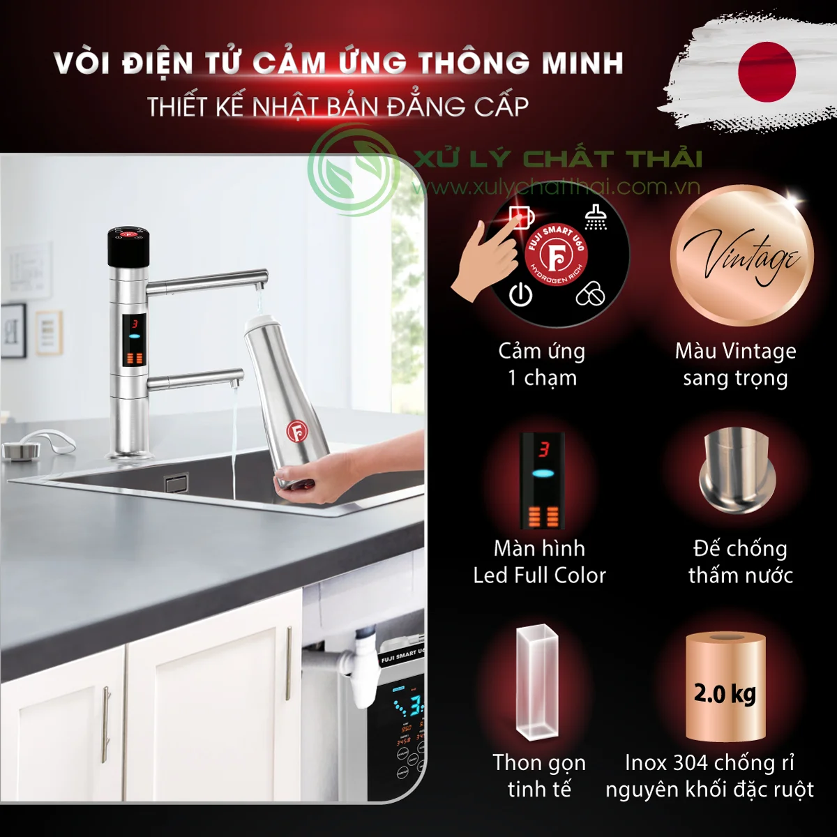 Máy lọc nước ion kiềm Fuji Smart U60