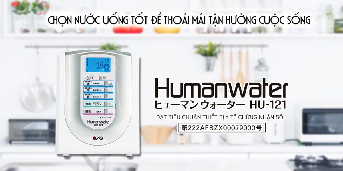 Máy ion kiềm OSG Human Water HU-121 