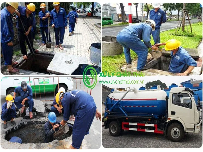 Quy trình thi công hút hầm cầu huyện Đa Huoai