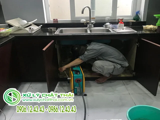 Thông tắc chậu rửa bát Hà Nội