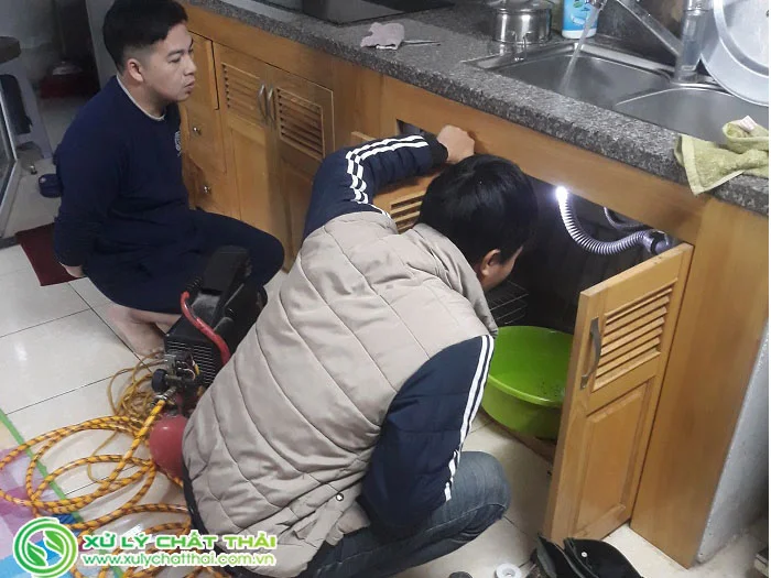 Thông tắc chậu rửa bát Bắc Từ Liêm
